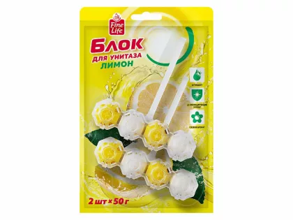 FINE LIFE 2ШТX50Г БЛОК Д/УНИТАЗА FINE LIFE ЛИМОН