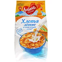 Хлопья ЛЮБЯТОВО "Легкие" кукурузные 270 г
