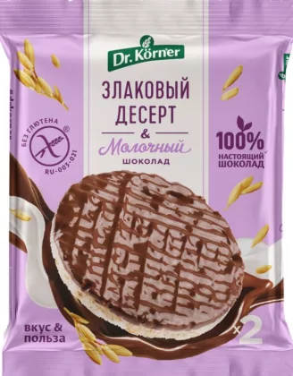 Десерт злаковый DR. KORNER гречневый с молочным шоколадом 34 г