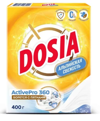 Порошок стиральный DOSIA "Optima Альпийская свежесть" автомат 400 г