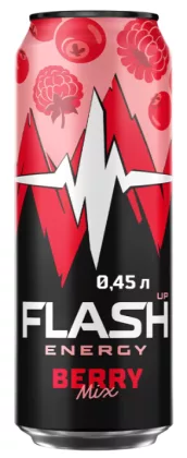 Напиток энергетический FLASH UP ENERGY со вкусом граната и малины 0.45 л