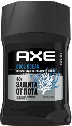 Дезодорант-антиперспирант AXE "Cool Ocean" стик 50 мл
