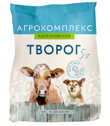 Творог АГРОКОМПЛЕКС 300 г 5%