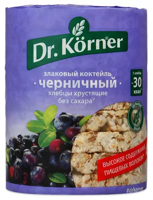 Хлебцы DR. KORNER "Злаковый коктейль" черничный 100 г