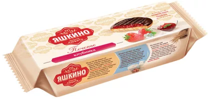 Печенье ЯШКИНО сдобное Клубника 137 г