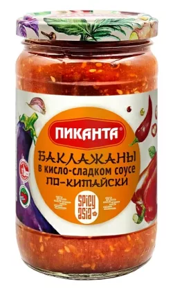 Баклажаны ПИКАНТА в кисло-сладком соусе по-китайски 360 г