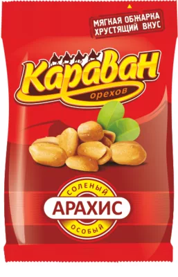 Арахис КАРАВАН ОРЕХОВ Премиум жареный соленый 90 г
