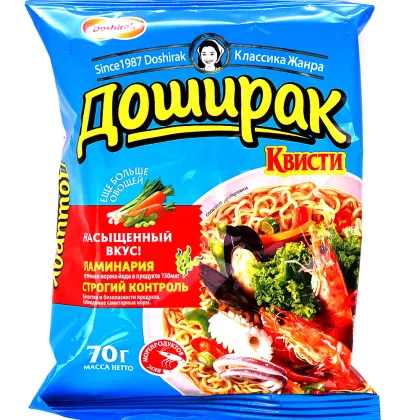 Лапша ДОШИРАК "Квисти" со вкусом морепродуктов 70 г
