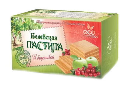 Пастила ECO FOOD Белёвская с брусникой 100 г