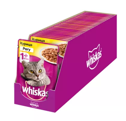 WHISKAS рагу с курицей 85 г WHISKAS рагу с курицей 85 г