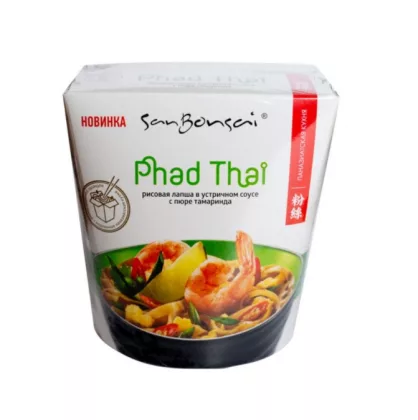 Макаронные изделия SAN BONSAI "Pad Thai" рисовая лапша в устричном соусе с пюре тамаринда 123 г