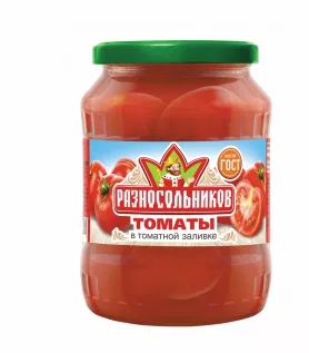 Томаты РАЗНОСОЛЬНИКОВ в томатной заливке 680 мл