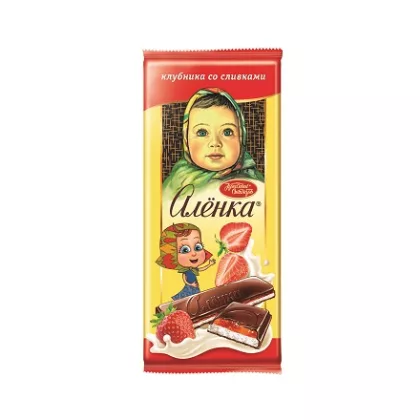 Шоколад КРАСНЫЙ ОКТЯБРЬ "Аленка" клубника со сливками 87 г