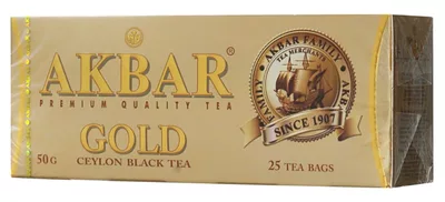 Чай черный AKBAR Чай черный AKBAR "Gold" 25х2г