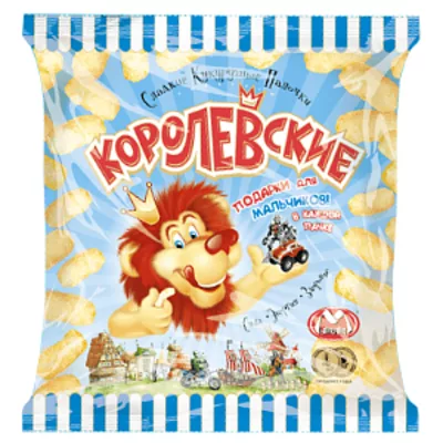 Кукурузные палочки КОРОЛЕВСКИЕ сладкие для мальчиков 70 г