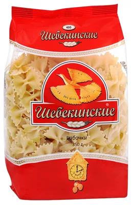 Макаронные изделия ШЕБЕКИНСКИЕ бабочки 350 г
