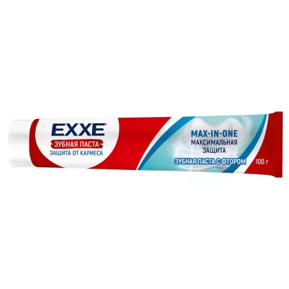 Зубная паста EXXE Зубная паста EXXE "Max-in-one" максимальная защита от кариеса 100 г