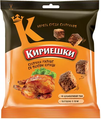 Сухарики КИРИЕШКИ ржаные курица 40 г