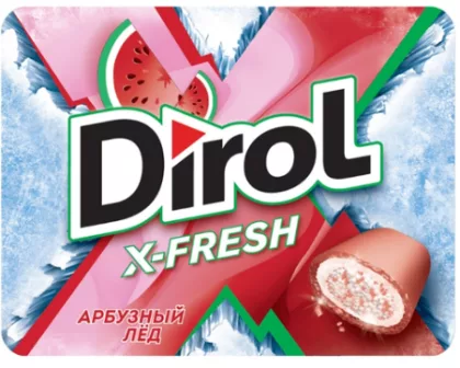 Жевательная резинка DIROL X-Fresh арбузный лед 16 г