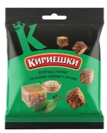 Сухарики КИРИЕШКИ ржаные холодец с хреном 40 г Сухарики КИРИЕШКИ ржаные холодец с хреном 40 г