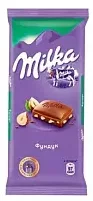 Шоколад MILKA молочный с фундуком 85 г