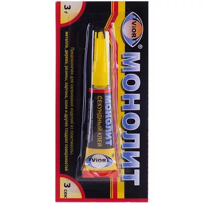 Клей AVIORA "Монолит" секундный 3 г,,