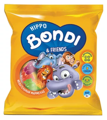 Мармелад жевательный HIPPO BONDI & FRIENDS c витаминами 70 г