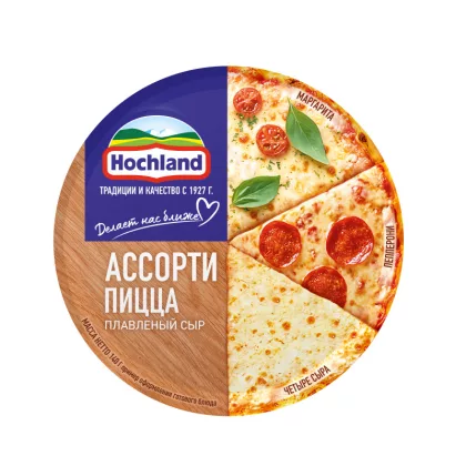Сыр HOCHLAND круг "Пицца ассорти" плавленный 140 г